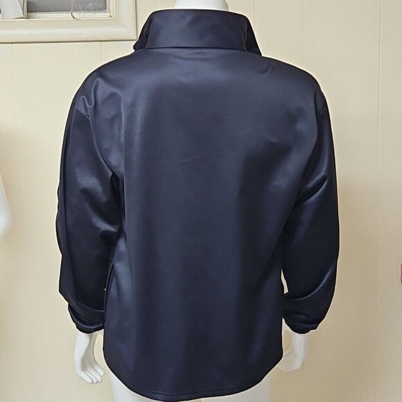 Mens US Olympic Committee Track Jacket Black Sz XL Full Zip Made In USA USOC - Picture 4 of 8